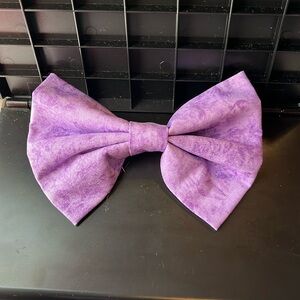 Purple tie dye bow